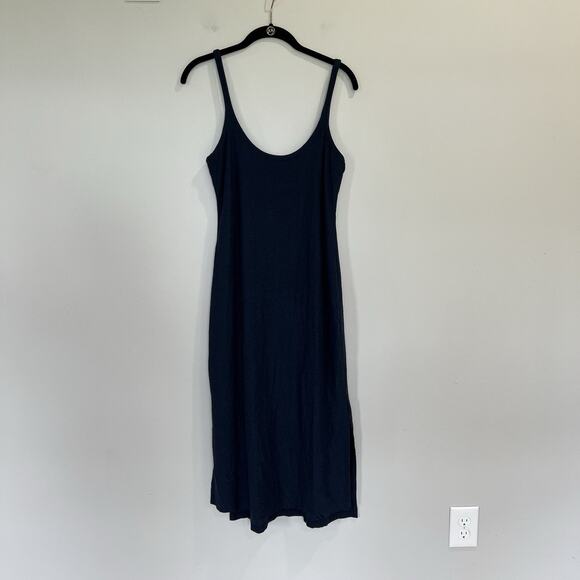 Beyond Yoga Featherweight Resort Midi Tank Dress Size Small‎ Navy - Picture 1 of 4